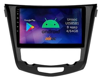 Штатная магнитола для Nissan Qashqai 2, X-Trail 3, 2014- (климат с навигацией) на Android 14 - Airoc RMN-1212-NV14