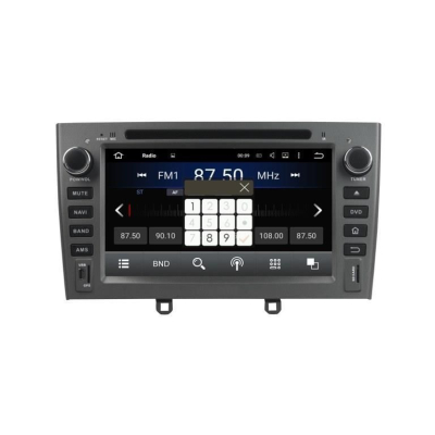 Штатная автомагнитола Peugeot 408 2012+, 308 2008-2014, RCZ 2010-2015 серый Carmedia KD-7604-g-P5 Android 9.0 DSP