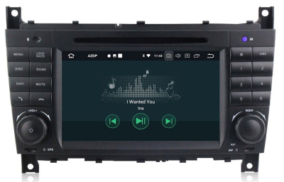 Штатная автомагнитола Mercedes-Benz G-класс W463 2007-2012, C-класс W203 2004-2007, CLK, CLC, SLK Carmedia XN-M790-P5 Android 10 DSP