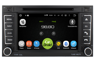 Штатная магнитола Roximo CarDroid RD-3703D для Volkswagen Touareg T5 (2002-2010) (Android 9.0) DSP