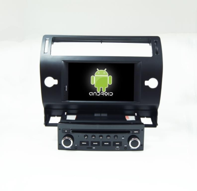 Штатное головное устройство для Citroen C4 2004-2011 черный на Android 8.1 Carmedia KR-7066-b-S9