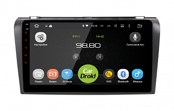 Штатная магнитола CarDroid RD-2413F для Mazda 3, 2004-2009 (Android 10)