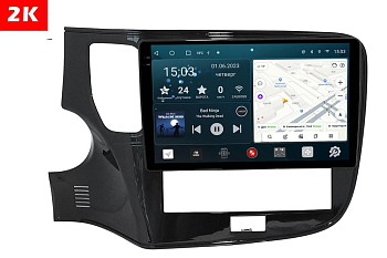Автомагнитола штатная с 2K экраном RedPower 71256 Slim на Android 10 для Mitsubishi Outlander (2019-2021)