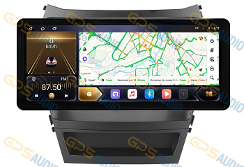 Штатная магнитола 12-14,6" для Hyundai Santa Fe 2012-2018 (DM), Grand Santa Fe 2014+ (стиль LUX ONE) - Carmedia OL-9703