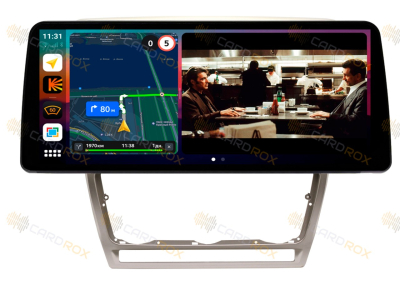 Штатная магнитола Skoda Octavia A5 2005-2013 серый на Android 10, DSP, 4G, IPS, Carplay - Cardrox CD-4035-12-G (12 дюймов)