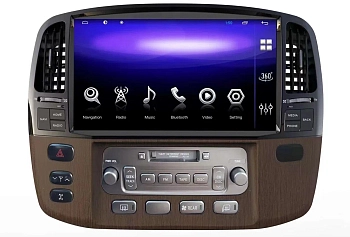 Магнитола для Toyota Land Cruiser 100 2002-2008 на Android 10 - Carmedia KP-T1305