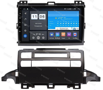 Штатная магнитола VOMI ZX559R9-7862-LTE-4-64 для Toyota Prado 120 2002-2009 для разделения магнитолы и климат-контроля на Android 10 Штатная магнитола VOMI ZX559R9-7862-LTE-4-64 для Toyota Prado 120 2002-2009 для разделения магнитолы и климат-контроля на Android 10