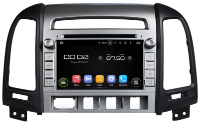 Штатная автомагнитола Hyundai Santa Fe 2010-2012 (CM рестайлинг, 4 отверстия под кнопки) Carmedia KD-7024-P6 Android 10 DSP