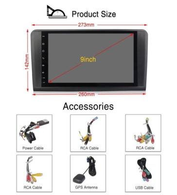 Штатная автомагнитола Mercedes R-класс 2005-2015 w251 Carmedia MKD-M906-P30 Android 10 DSP