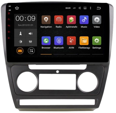 Штатная магнитола Roximo 4G (2K) RX-3202B Skoda Octavia A5 black (Android 13)