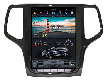 Магнитола Tesla для Jeep Grand Cherokee на Android 7.1 CARMEDIA ZF-1217B черный цвет