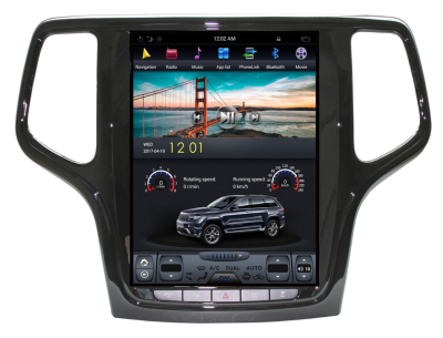 Магнитола Tesla для Jeep Grand Cherokee на Android 7.1 CARMEDIA ZF-1217B черный цвет