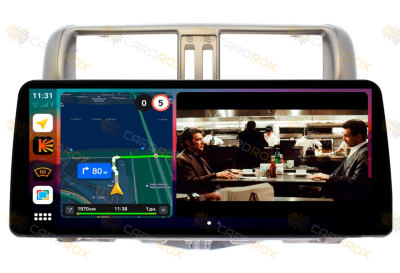 Штатная магнитола Toyota Prado 150 2010-2013 левый руль (для авто без круга) на Android 10, DSP, 4G, IPS, Carplay - Cardrox CD-4010-12 (12 дюймов)