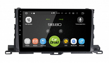 Штатная магнитола CarDroid RD-1112F для Toyota Highlander 3 (Android 10)