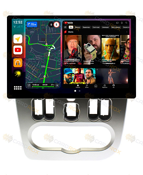Штатная магнитола Renault Sandero, Logan 2010-2014 (серебро) на Android 10, DSP, 4G, IPS, Carplay - Cardrox CD-4095-13 (11-13 дюймов)