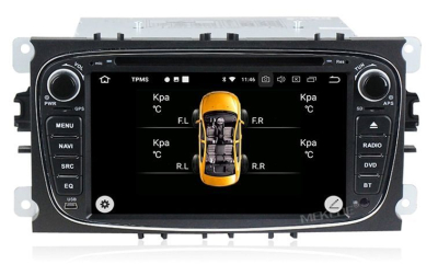 Штатное головное устройство FORD Focus II, Mondeo, S-MAX, Galaxy, Tourneo/Transit Connect серебро на Android 10 Carmedia MKD-F746S-P5