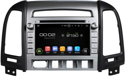 Штатная автомагнитола Android 10 Carmedia KD-7021-P30 для Hyundai Santa Fe 2006-2010 (3 отверстия под кнопки)