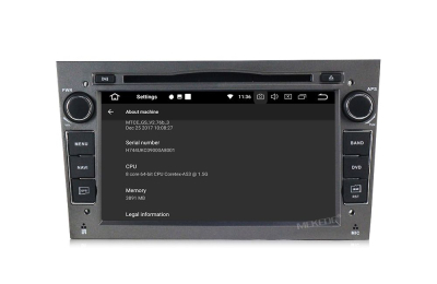 Штатная автомагнитола Opel Astra H, Vectra C, Corsa D, Antara, Vivaro, Meriva, Zafira (темно серый) Carmedia MKD-7408-P6-g Android 10 DSP