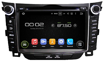 Штатная автомагнитола Hyundai i30 2012+ Carmedia KD-7028-P6 Android 9.0 DSP
