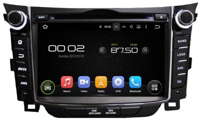 Штатная автомагнитола Hyundai i30 2012+ Carmedia KD-7028-P6 Android 9.0 DSP