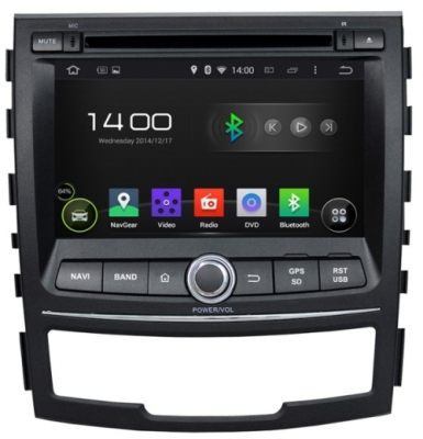 Штатное головное устройство для SSANGYONG Actyon II 2010-2013, Korrando на Android 8.0 Carmedia KDO-7067