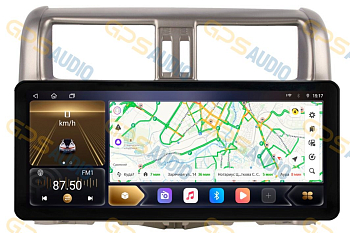 Штатная магнитола 12-14,6" для Toyota LC Prado 150 2009-2013 темно-серый (стиль LUX ONE) - Carmedia OL-9613