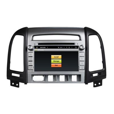 Штатная автомагнитола Android 10 Carmedia KD-7021-P30 для Hyundai Santa Fe 2006-2010 (3 отверстия под кнопки)