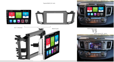 Головное устройство 10 дюймов TOYOTA RAV-4 2013+ на Android 7.1 CARMEDIA TP-TY006