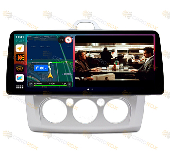 Штатная магнитола Ford Focus II 2005-2011 кондиционер (серебро) на Android 10, DSP, 4G, IPS, Carplay - Cardrox CD-4033-12 (12 дюймов)