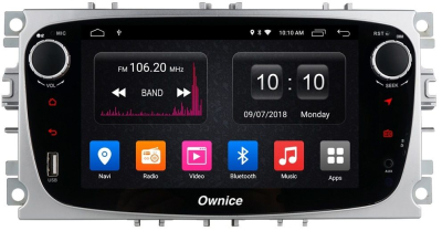 Штатная магнитола Ownice G30 S7282J-S для Ford Focus 2, Mondeo (Android 9.0) Серебро