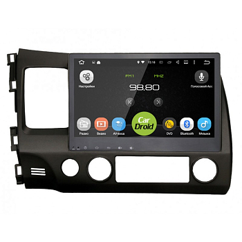 Штатная магнитола Roximo CarDroid RD-1911 для Honda Civic 8 4D 10 дюймов (Android 6)