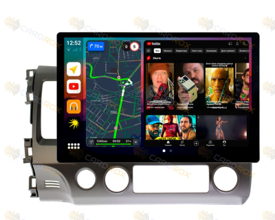 Штатная магнитола Honda Civic 4D седан 2006-2011 на Android 10, DSP, 4G, IPS, Carplay - Cardrox CD-4645-13 (11-13 дюймов)