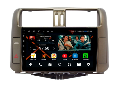 Штатная магнитола Toyota Land Cruiser Prado 2009-2013 Для авто с 3 камерами на Android 11, DSP, 4G, IPS / QLED 2K, Carplay - Cardrox CD-4831