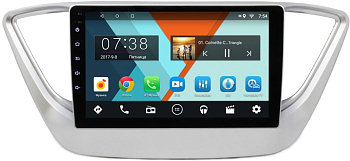Штатная автомагнитола Wide Media MT9039MF-1/16 для Hyundai Solaris 2017 на Android 6.1