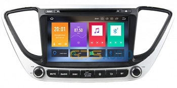 Штатное головное устройство для HYUNDAI Solaris 2017+ на Android 8.0 Carmedia KDO-8211