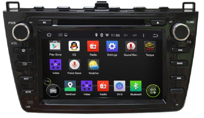 Штатное головное устройство Android 7.1 Newsmy KD-8001-P3-7-b черный для MAZDA 6 2007-2012
