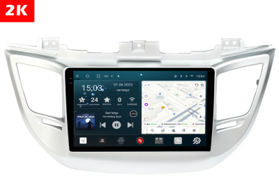 Автомагнитола штатная с 2K экраном RedPower 71147 Slim на Android 10 для Hyundai Tucson 2015-2017