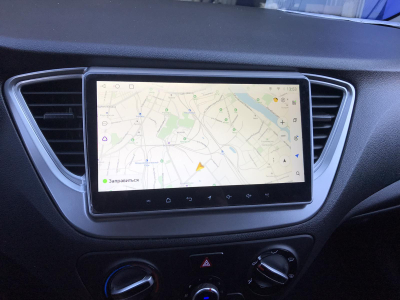 Автомагнитола штатная с 2K экраном RedPower 71167 Slim на Android 10 для Hyundai Solaris 2017+