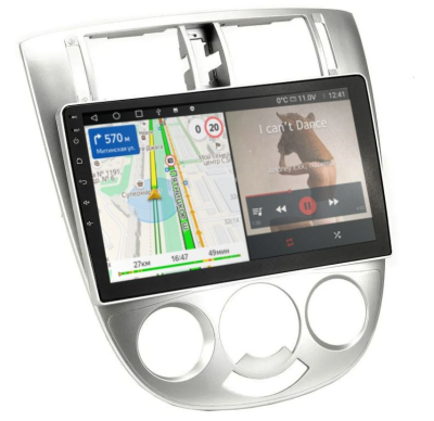 Штатная магнитола Chevrolet Lacetti 2004-2013 седан, кондиционер (серебро)  на Android 11 - Cardrox CD-4408M
