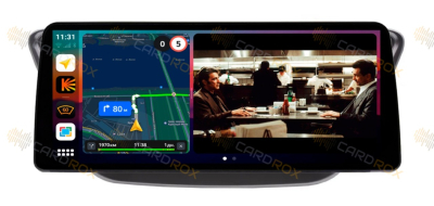 Штатная магнитола Hyundai Solaris 2 2017-2020 черный матовый на Android 10, DSP, 4G, IPS, Carplay - Cardrox CD-4667-12 (12 дюймов)