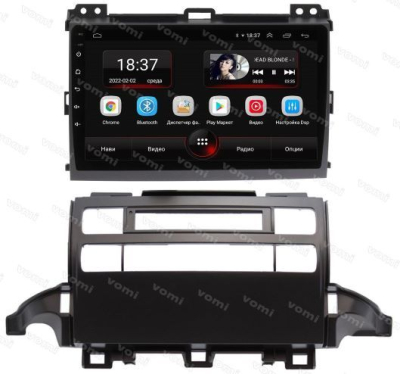 Штатная магнитола VOMI AK559R9-MTK-LTE-4-64 для Toyota Prado 120 2002-2009 для разделения магнитолы и климат-контроля на Android 10