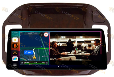 Штатная магнитола Mitsubishi Pajero 3 2000-2006 (под дерево) на Android 10, DSP, 4G, IPS, Carplay - Cardrox CD-4421-12 (12 дюймов)
