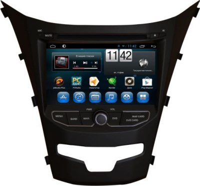 Штатное головное устройство для SSANGYONG Actyon/Korrando II 2013-2015 рестайлинг на Android 10 Carmedia KR-7082-S10