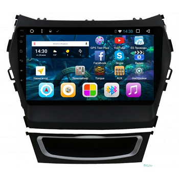 Штатная автомагнитола VOMI VM1890-T8 для Hyundai SantaFe 3 MAX + карман Android 8