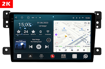 Автомагнитола штатная с 2K экраном RedPower 71053 Slim на Android 10 для Suzuki Grand Vitara 2005-2015
