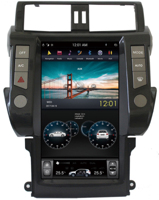 Магнитола Tesla для Toyota Land Cruiser Prado 150 2009-2013 на Android 4.4 CARMEDIA ZF-1817-4