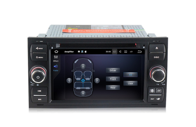 Штатное головное устройство Ford Focus 2, Transit, C-Max, Fusion (230х120мм) черная на Android 10 Carmedia MKD-F745B-P30