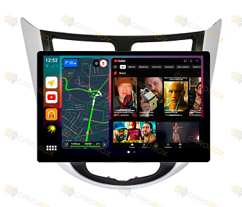Штатная магнитола Hyundai Solaris 2011-2016 на Android 10, DSP, 4G, IPS, Carplay - Cardrox CD-4484-13 (11-13 дюймов)