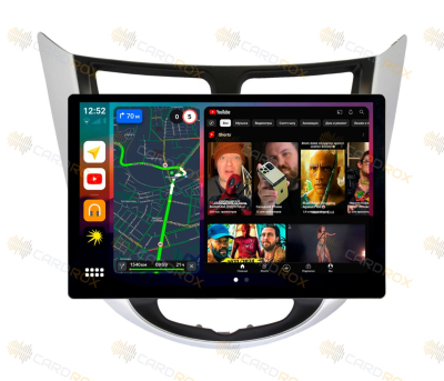 Штатная магнитола Hyundai Solaris 2011-2016 на Android 10, DSP, 4G, IPS, Carplay - Cardrox CD-4484-13 (11-13 дюймов)