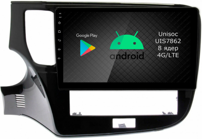 Штатная магнитола Roximo 2K / RI-2617 (с поддержкой кругового обзора) для Mitsubishi Outlander 3 2018-2023 на Android 12 (8/128Gb)